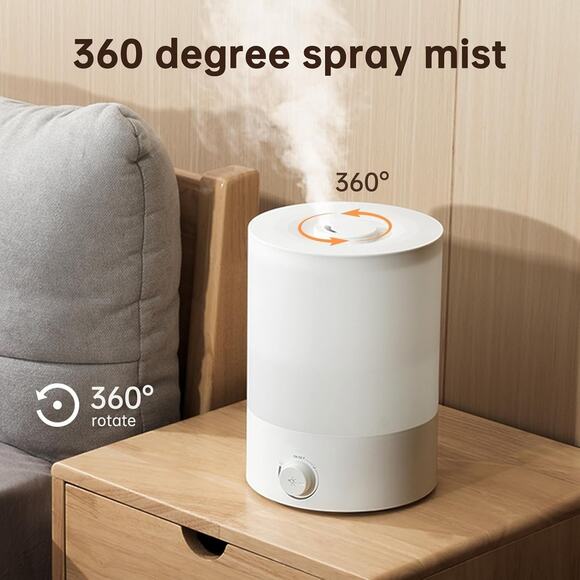 YOGIN Humidifiers for Bedroom Large Room Top fill 2.5L Ultrasonic 7 Color Mist - Picture 5 of 10